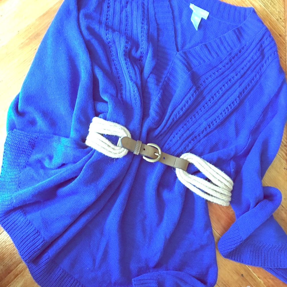 Electric blue sweater (oversized)